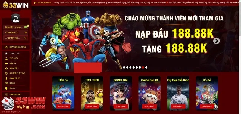 Thương hiệu cá cược uy tín 33win chất lượng hàng đầu